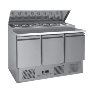 Saladette Compact - 3 Vrata s Strešnim Odpiranjem - Dynasteel