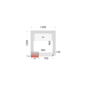 Chambre Froide Négative 1200x1200 | Znamka TEFCOLD