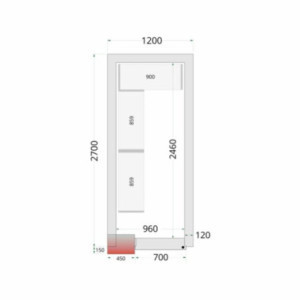Negativna hladilna komora TEFCOLD - 1200 x 2700: Enostavno in ekonomično shranjevanje z brezplačno dostavo