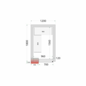 Kit Regal za hladilnico 1200x1800 - TEFCOLD | Optimalno in odporno shranjevanje - Idealno za profesionalce v kuhinji