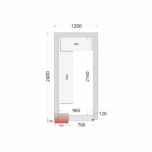 Komplet regalov za hladilnico 1200x2400 TEFCOLD - Optimalna organizacija in vrhunska odpornost