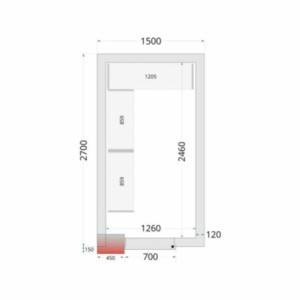 Komplet regalov za hladilnico 1500 x 2700 - TEFCOLD | Učinkovita in robustna organizacija za vaše živila