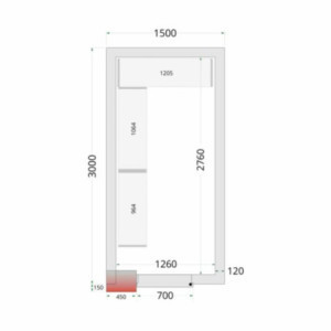 Komplet regalov za hladilnico 1500 x 3000 | TEFCOLD - Prihranek prostora in optimalna organizacija