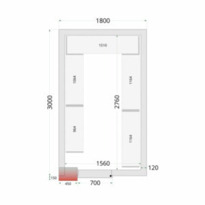 Komplet regalov za hladilnico 1800 x 3000 | TEFCOLD: Optimizirana organizacija in izjemna odpornost