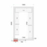 Komplet regalov za hladilnico 1800 x 3000 | TEFCOLD: Optimizirana organizacija in izjemna odpornost