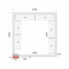 Komplet regalov za hladilnico 2700x2700 | TEFCOLD: Optimalna organizacija in zagotovljena robustnost