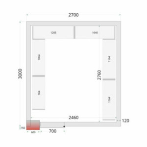 Komplet regalov za hladilnico 2700 x 3000 - TEFCOLD | Organizirajte svoje skladiščenje in ohranite svoje živilske izdelke