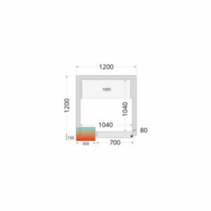 Komplet Regalov za Hladilnico 1200 x 1200 TEFCOLD - Optimalna Organizacija in Ohranjanje