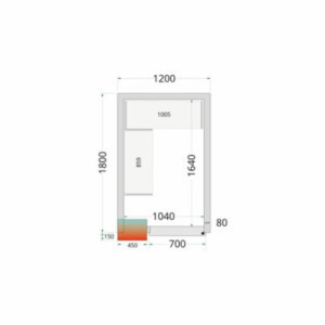 Komplet za regaliranje hladilnice TEFCOLD 1200x1800 - Optimizirajte svoj skladiščni prostor