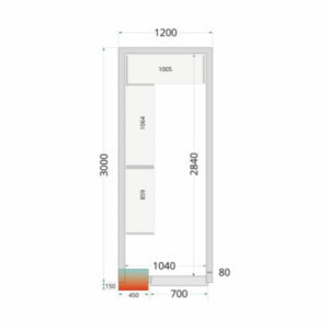 Komplet regalov za hladilnico 1200x3000 TEFCOLD: Optimizirana organizacija in popolna odpornost