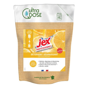 Razkužilo z ultra dozo 5 L - Limonin cvet Jex: Optimalna higiena in trajen vonj