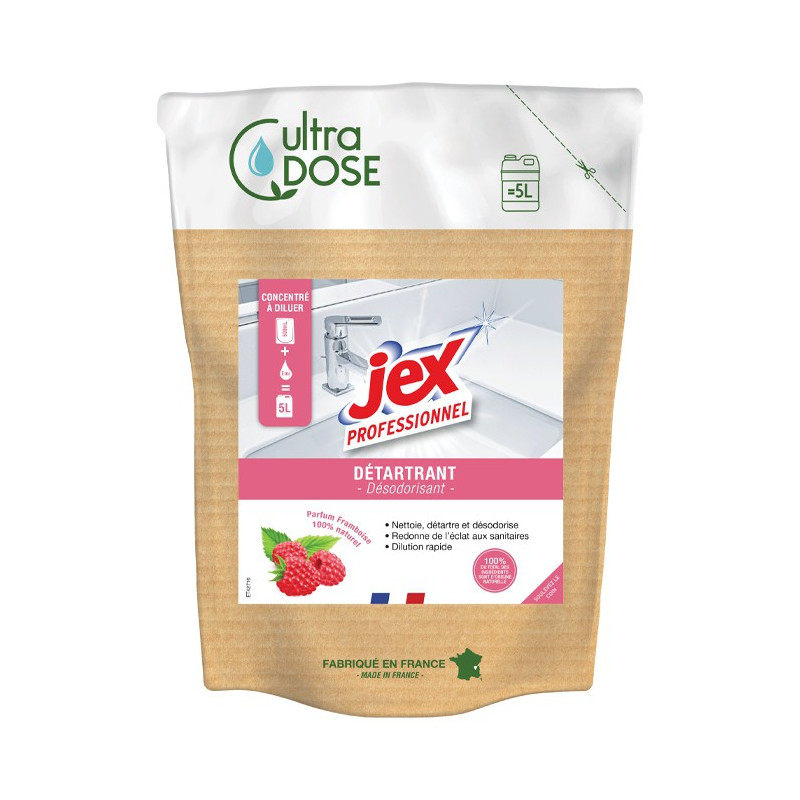 Odstranjevalec vodnega kamna Ultra Doza 5L - Malina | Jex Professionnel Odstranjevalec vodnega kamna Ultra Doza 5L - Malina | Jex Professionnel