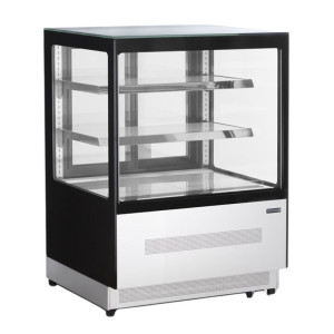 Vitrine Hladilni Pult 2 Steklena Vrata Črna - 140L TEFCOLD