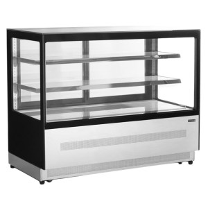 Vitrine Hladilni Pult 2 Steklena Vrata Črna - TEFCOLD LPD1500F/BLACK