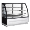 Vitrine Hladilni Pult 2 Steklena Vrata Črna - TEFCOLD LPD1500C/BLACK