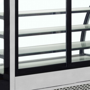 Vitrine Hladilni Pult 2 Steklena Vrata Črna - TEFCOLD LPD1500C/BLACK