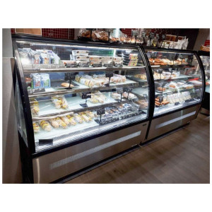 Vitrine Hladilni Pult 2 Steklena Vrata Črna - TEFCOLD LPD1500C/BLACK