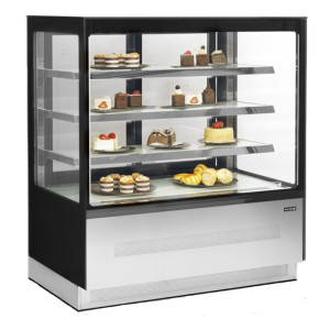 Vitrine Hladilni Pult 2 Steklena Vrata Črna - TEFCOLD LPD1203F/BLACK | Fourniresto