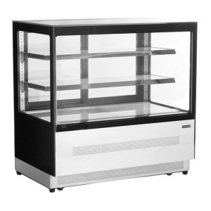 Hladilna vitrina pult 2 vrata črna - 191 L | Tefcold LPD1200F/BLACK