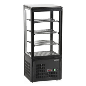 Vitrine Réfrigérée de Comptoir Porte Vitrée Noir - 78 L | TEFCOLD ali Vitrine Réfrigérée de Comptoir Porte Vitrée Noir 78L | TE
