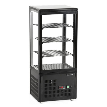Vitrine Réfrigérée de Comptoir Porte Vitrée Noir - 78 L | TEFCOLD ali Vitrine Réfrigérée de Comptoir Porte Vitrée Noir 78L | TE