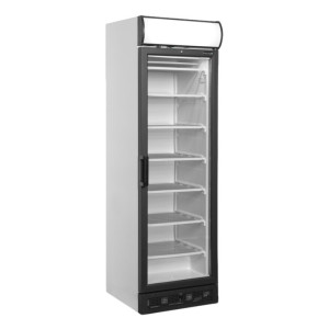 Vitrine zamrzovalnik s steklenimi vrati Canopée - Bela - 270 L - TEFCOLD: Učinkovitost in estetika za profesionalce