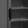 Vitrine Zamrzovalnik Statična Steklena Vrata Črna - 270 L TEFCOLD | Preprečevanje kondenzacije, LED osvetlitev, nadzorovana temp