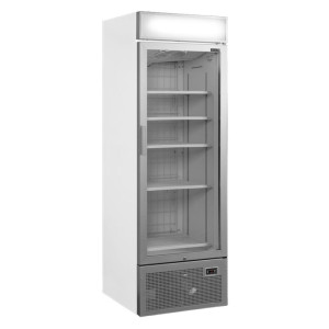 Vitrine Zamrzovalnik s Steklenimi Vrati s Srebrnim Nadstreškom - 440L TEFCOLD: optimalna predstavitev vaših zamrznjenih izdelkov