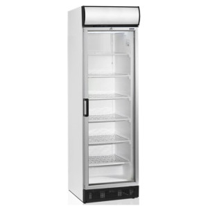 Zastekljena zamrzovalna vitrina s kanopijo - 270 L TEFCOLD: vidljivost, estetika in optimalno ohranjanje