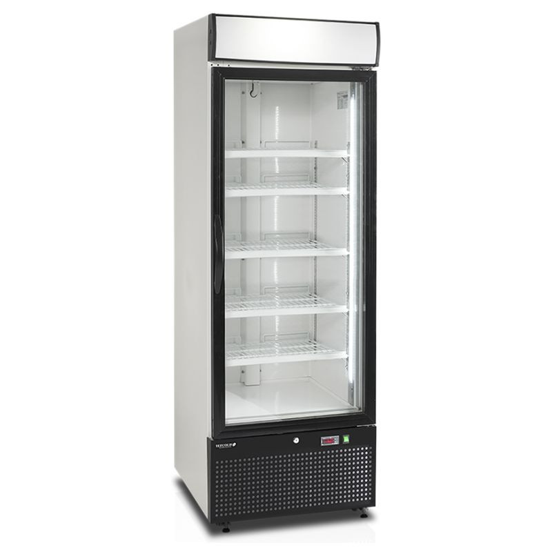 Vitrine zamrzovalnik vertikalni beli - 1 steklena vrata - 412L - TEFCOLD Vitrine zamrzovalnik vertikalni beli - 1 steklena vrata - 412L - TEFCOLD