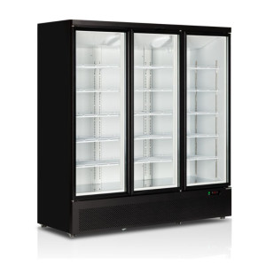 Črna zamrzovalna vitrina - 3 steklena vrata - 1090 L | TEFCOLD Atom Maxi