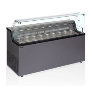 Vitrina za sladoled s pokrovom za serviranje - TEFCOLD Mirabella 9, 9 x 5 L - Optimalna kapaciteta za vaše sladolede