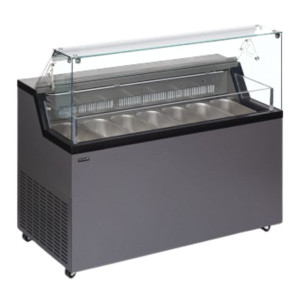 Vitrine za sladoled s pokrovom za serviranje - TEFCOLD MIRABELLA 7 - 7x5L