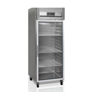 Pozitivna hladilna omara GN 2/1 s steklenimi vrati iz nerjavečega jekla - 484 L TEFCOLD: Optimalno shranjevanje hrane, povečana 