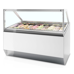Prezračevalna vitrinska omara - Ravna sprednja stran - 18 x 5L - TEFCOLD Millennium ST18