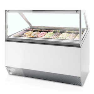 Vitrine za Sladoled z Ventilacijo s Pravo Sprednjo Stranjo - TEFCOLD MILLENNIUM ST16 | Fourniresto