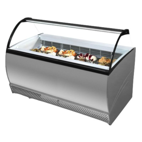 Vitrine za Sladoled s Steklenim Zaslonkom - TEFCOLD ISABELLA 13LX