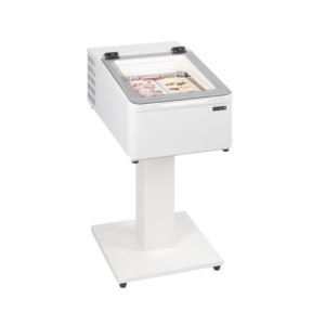 Vitrine Comptoir à Glace - 3 x 5 L de TEFCOLD : Optimalna predstavitev in enostavna dostopnost Vitrine Comptoir à Glace - 3 x 5 