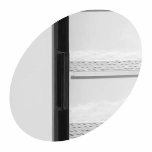 Steklena negativna hladilna omara - Bela - 270 L - TEFCOLD UFSC370G