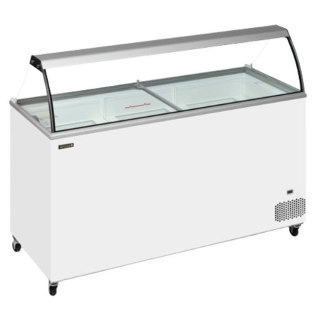 Congélateur Coffre à Glace avec Verre Incurvé - 430 L TEFCOLD : Stockage optimal pour glaces Congélateur Coffre à Glace avec Verre Incurvé - 430 L TEFCOLD : Stockage optimal pour glaces