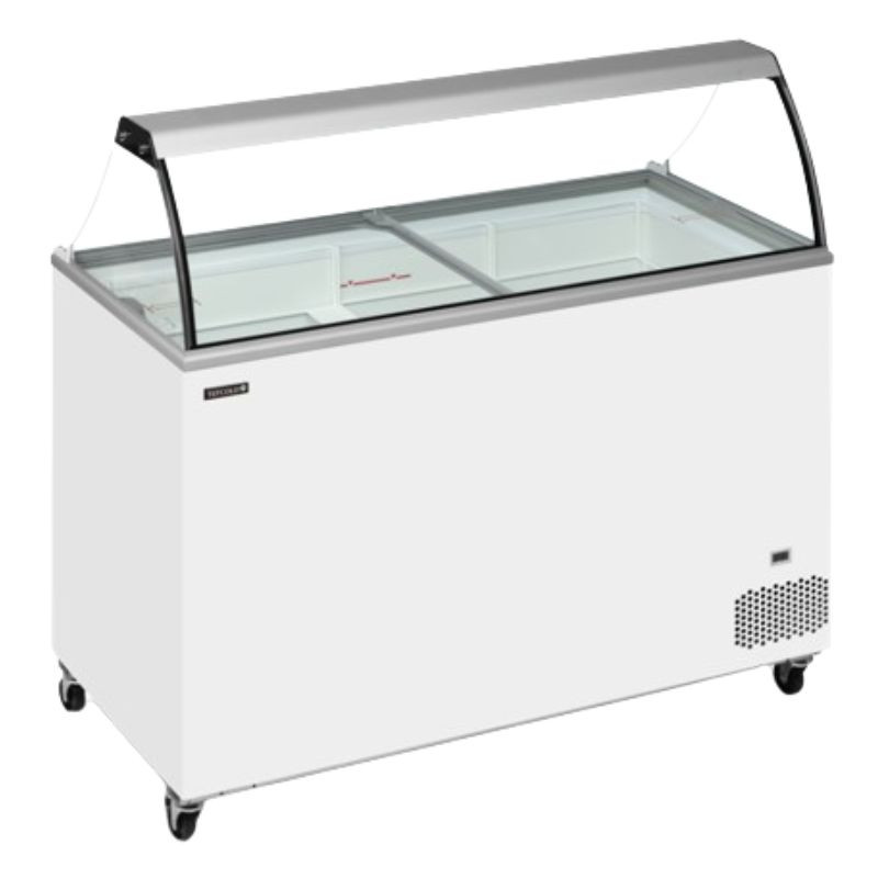 Zamrzovalna skrinja za led | Ukrivljeno steklo - 350 L | Znamka TEFCOLD Zamrzovalna skrinja za led | Ukrivljeno steklo - 350 L | Znamka TEFCOLD