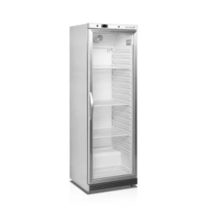 Pozitivna hladilna omara s steklenimi vrati - Inox - 350 L | TEFCOLD
