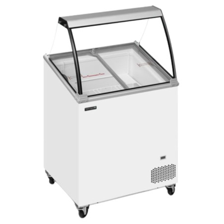 Zamrzovalna skrinja z ukrivljenim steklom - 157 L | TEFCOLD | Stock-direct CHR