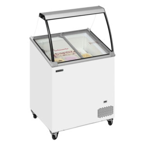 Zamrzovalna skrinja z ukrivljenim steklom - 157 L | TEFCOLD | Stock-direct CHR
