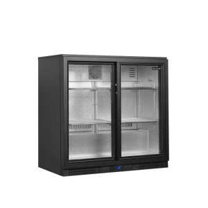 Hladilnik za zadnji bar z 2 drsnima steklenima vratoma - 188 L | TEFCOLD BA21S