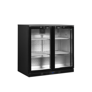 Hladilnik za zadnji bar z 2 steklenima vratoma - 182 L | TEFCOLD