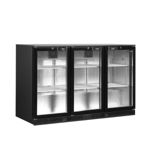 Hladilnik za zadnji del bara s 3 steklenimi vrati - 278 L | TEFCOLD DB301H-3