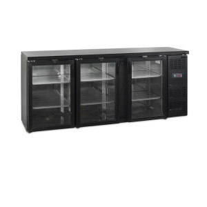 Hladilnik za zadnji del bara s 3 steklenimi vrati - 442 L | TEFCOLD CBC310G