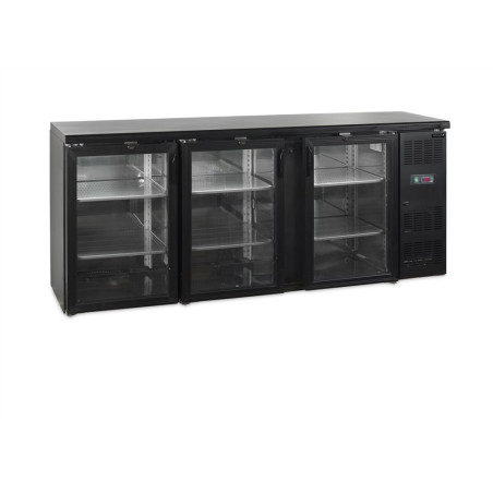 Hladilnik za zadnji del bara s 3 steklenimi vrati - 442 L | TEFCOLD CBC310G