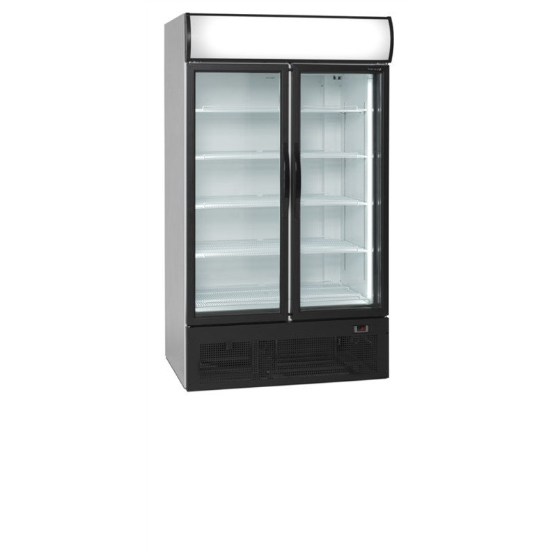 Pozitivna hladilna omara z dvema steklenima vratoma - TEFCOLD, 710 L: Učinkovitost in eleganca Pozitivna hladilna omara z dvema steklenima vratoma - TEFCOLD, 710 L: Učinkovitost in eleganca